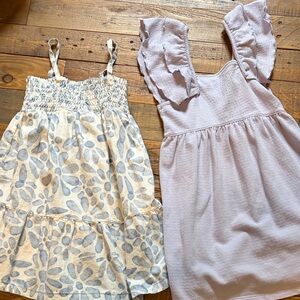 GAP Kids Dress in Lavender and little co blue and white flowers